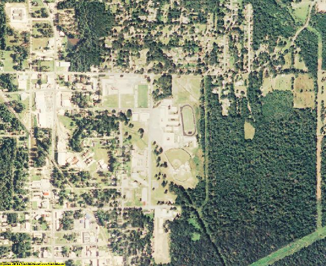 Vernon County, LA aerial photography detail