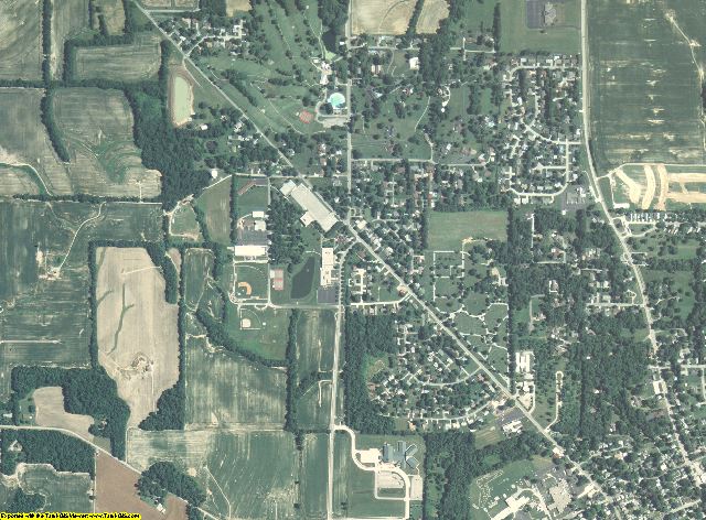 Wabash County, Illinois aerial photography