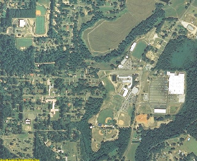 Wayne County, MS aerial photography detail