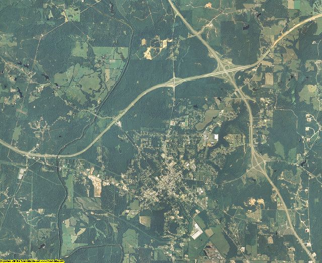 Wayne County, Mississippi aerial photography