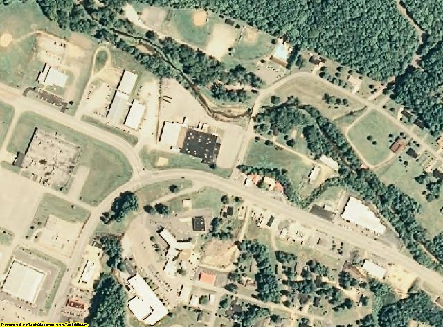 Wayne County, TN aerial photography detail