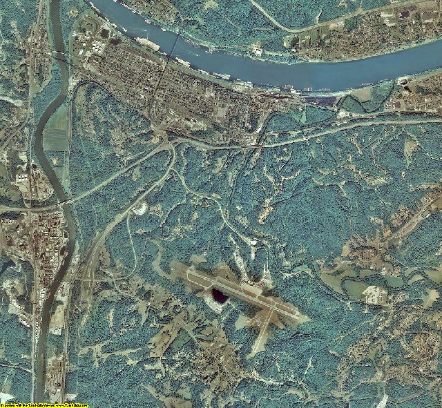 Wayne County, West Virginia aerial photography