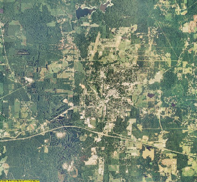 Webster County, Louisiana aerial photography