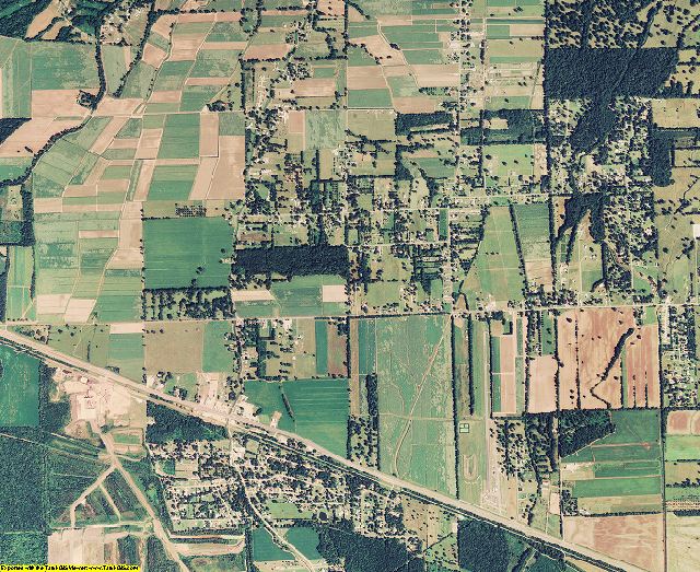 West Baton Rouge County, Louisiana aerial photography