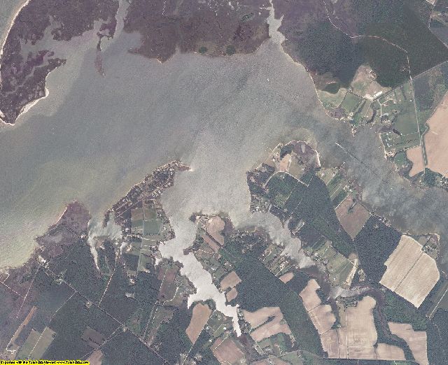 Accomack County, Virginia aerial photography