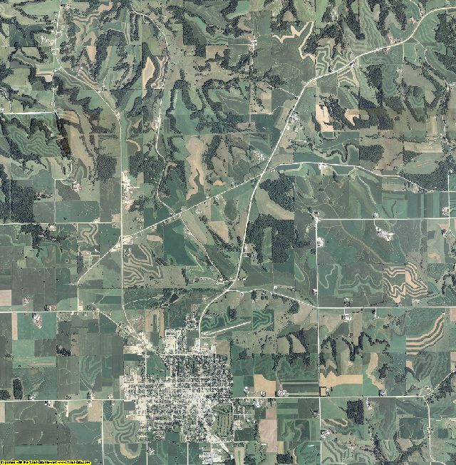 Allamakee County, Iowa aerial photography