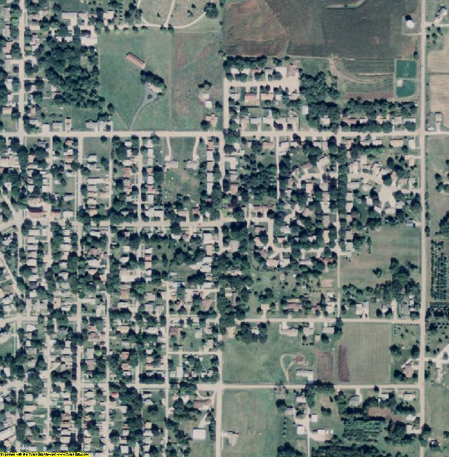 Audubon County, IA aerial photography detail