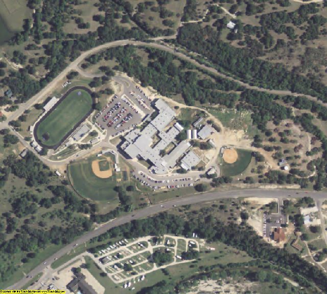 Bandera County, TX aerial photography detail
