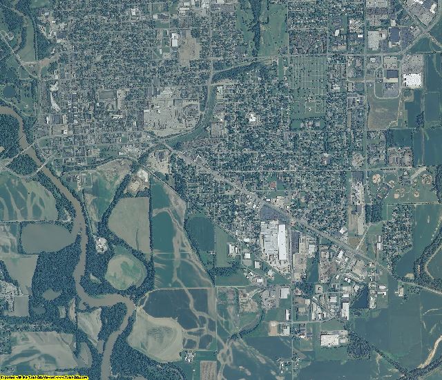 Bartholomew County, Indiana aerial photography