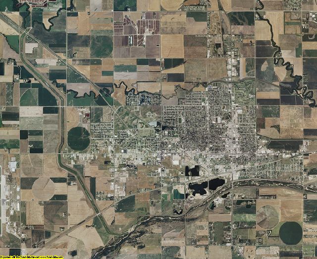 Barton County, Kansas aerial photography