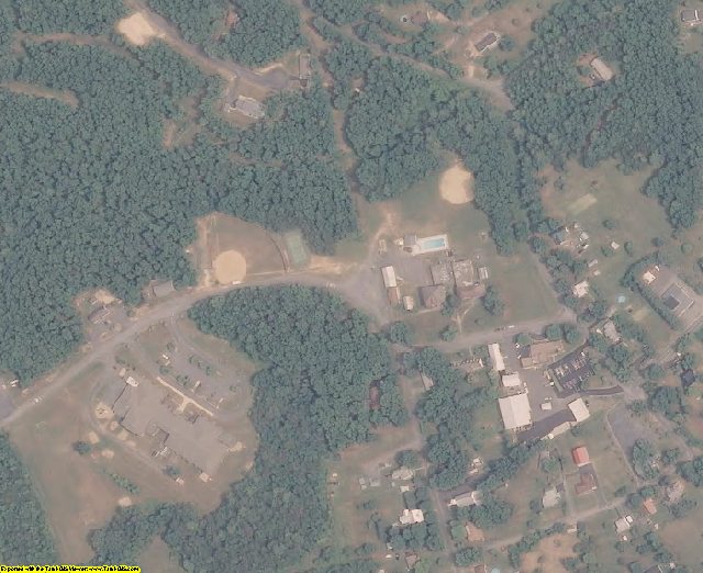 Bath County, VA aerial photography detail