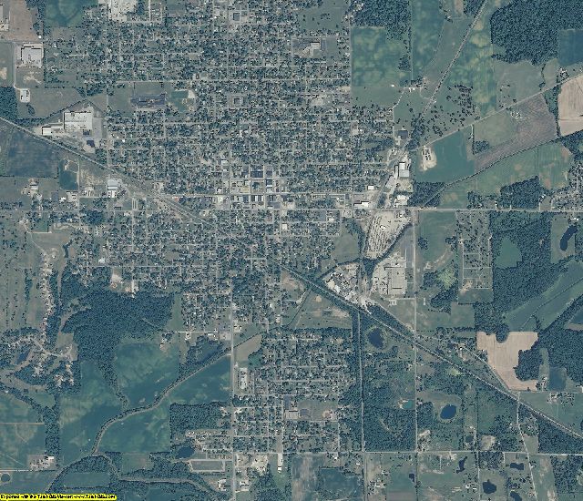 Blackford County, Indiana aerial photography