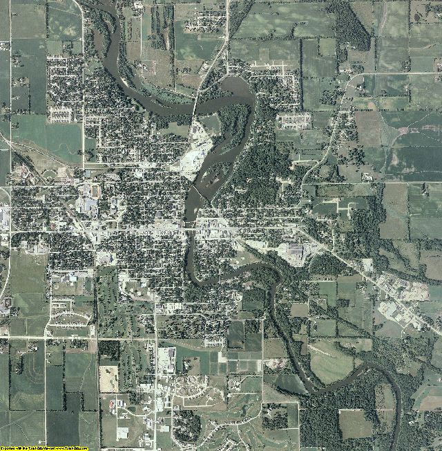 Bremer County, Iowa aerial photography