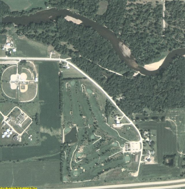 Buchanan County, IA aerial photography detail