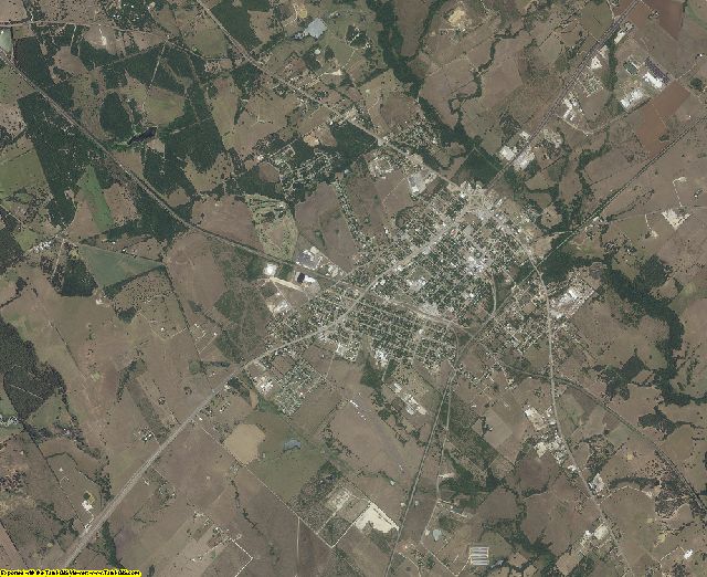 Burleson County, Texas aerial photography