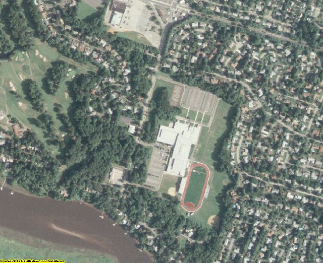 Burlington County, NJ aerial photography detail