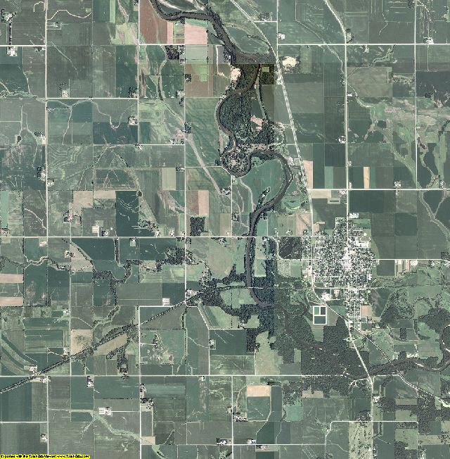 Butler County, Iowa aerial photography
