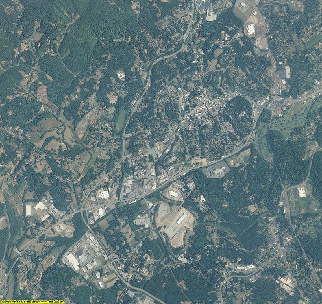 Caldwell County, North Carolina aerial photography