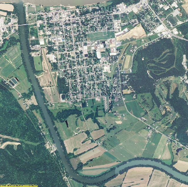 Carroll County, Kentucky aerial photography
