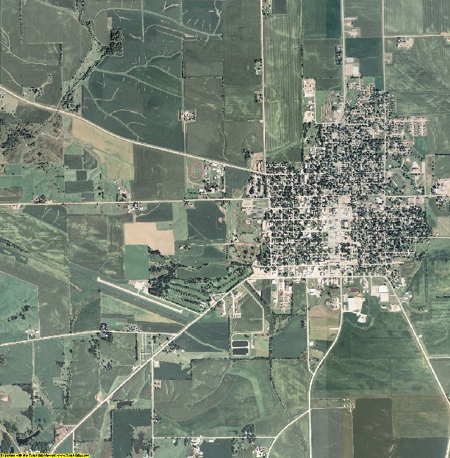 Cedar County, Iowa aerial photography