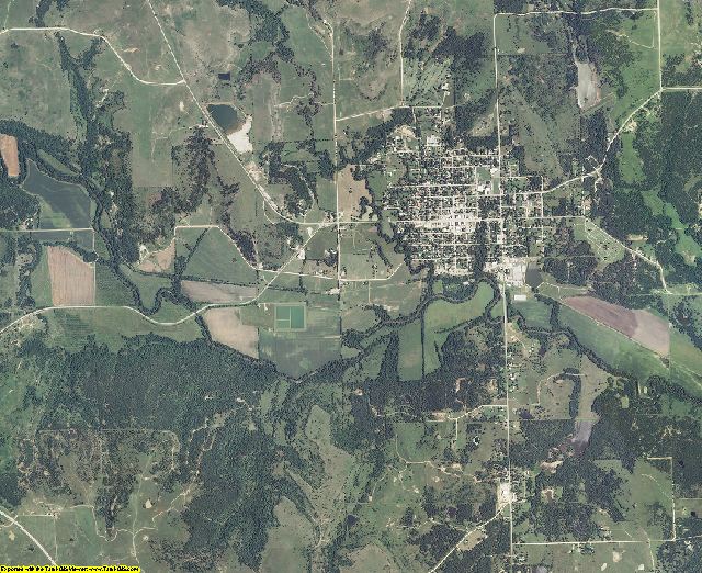 Chautauqua County, Kansas aerial photography