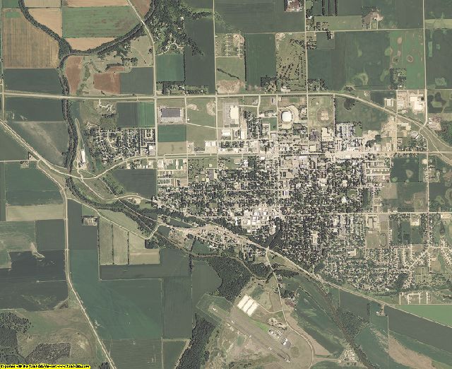 Clay County, South Dakota aerial photography