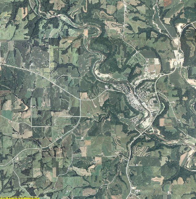Clayton County, Iowa aerial photography