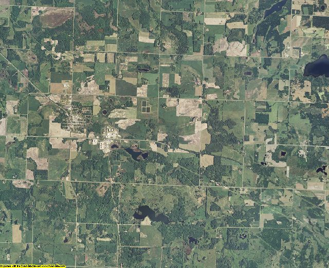 Clearwater County, Minnesota aerial photography