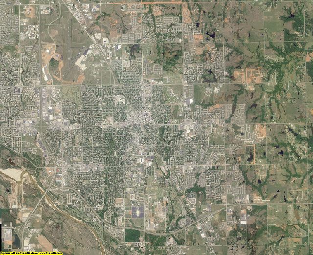 Cleveland County, Oklahoma aerial photography
