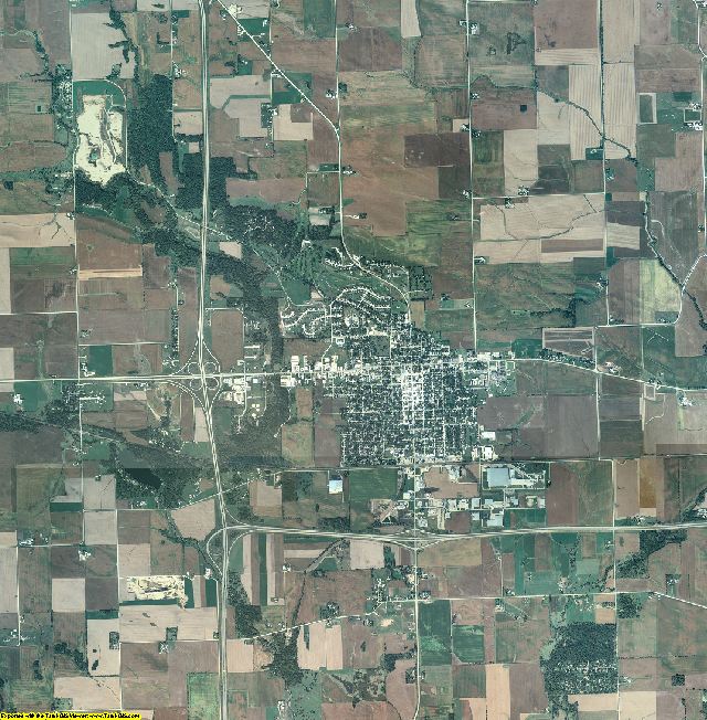 Clinton County, Iowa aerial photography