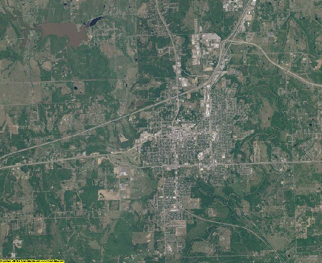 Creek County, Oklahoma aerial photography