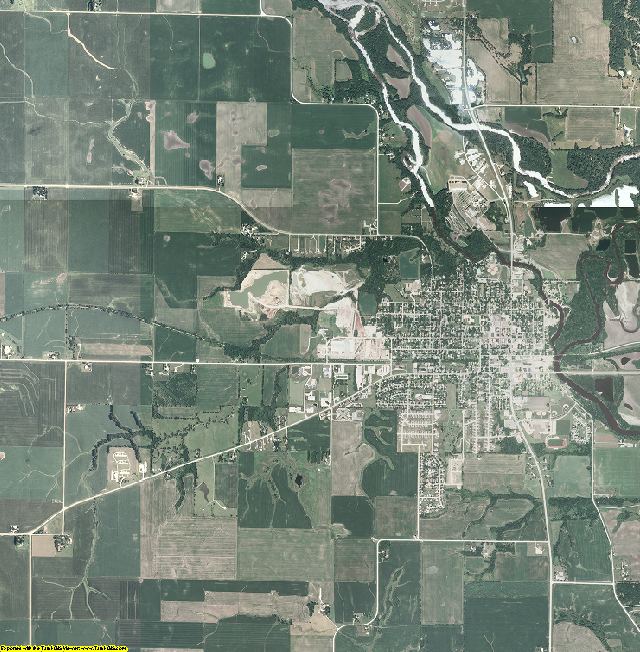 Dallas County, Iowa aerial photography