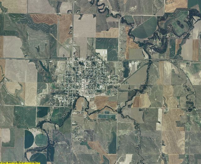 Decatur County, Kansas aerial photography