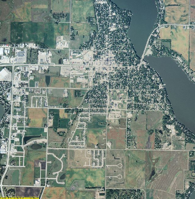 Dickinson County, Iowa aerial photography