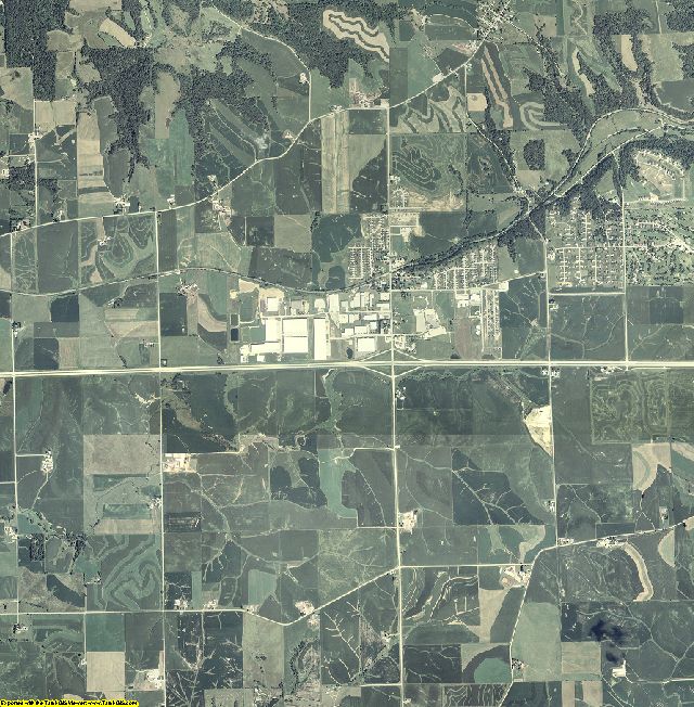 Dubuque County, Iowa aerial photography