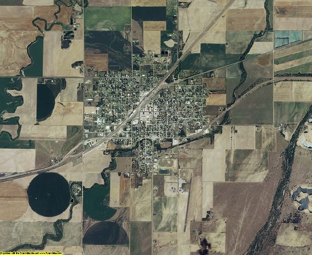 Edwards County, Kansas aerial photography