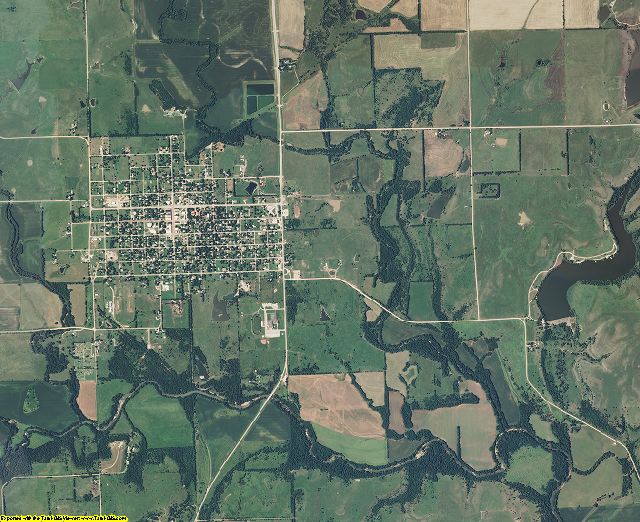 Elk County, Kansas aerial photography