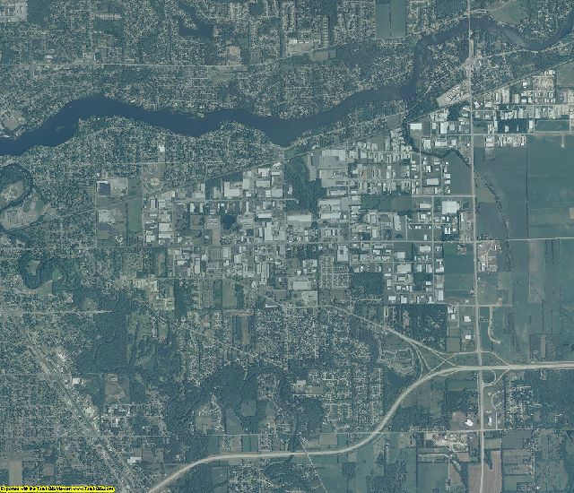 Elkhart County, Indiana aerial photography