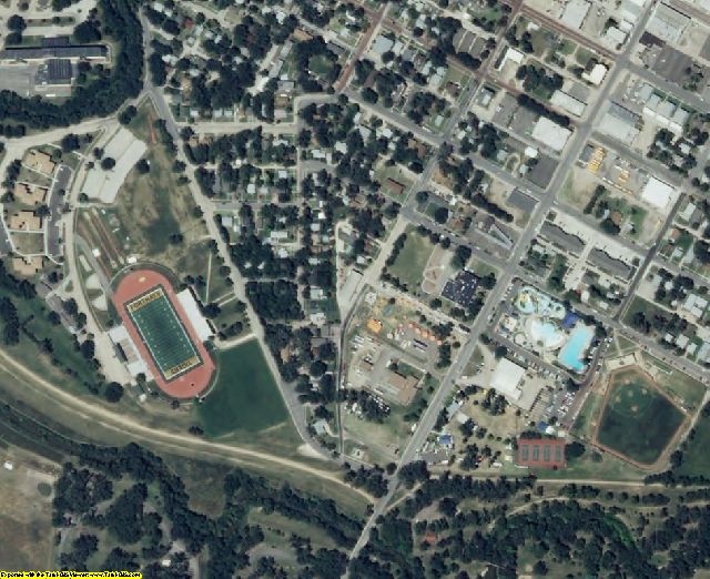 Ellis County, KS aerial photography detail