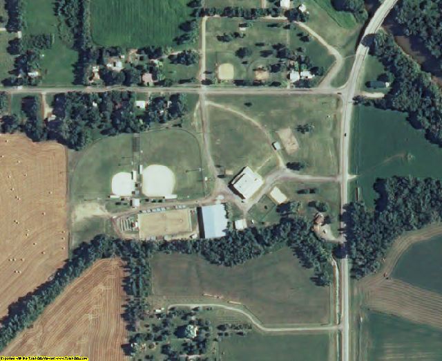 Ellsworth County, KS aerial photography detail
