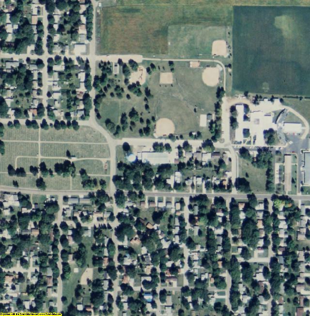 Emmet County, IA aerial photography detail