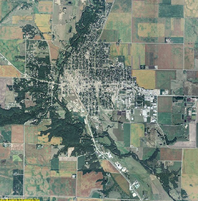 Emmet County, Iowa aerial photography