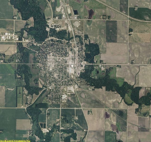 Faribault County, Minnesota aerial photography