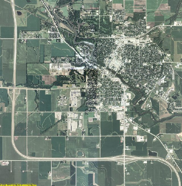 Floyd County, Iowa aerial photography