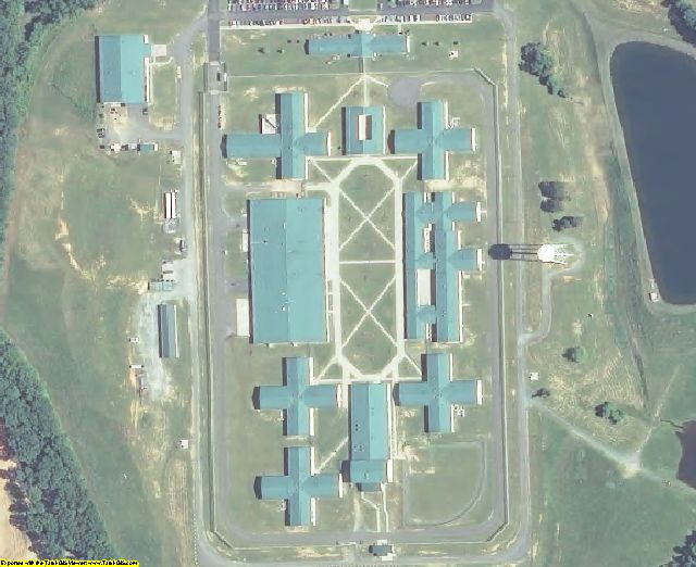 Fluvanna County, VA aerial photography detail