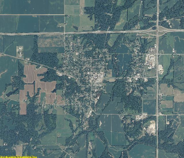 Fountain County, Indiana aerial photography