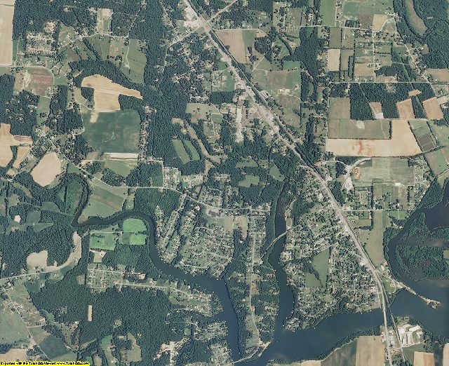 Franklin County, Tennessee aerial photography