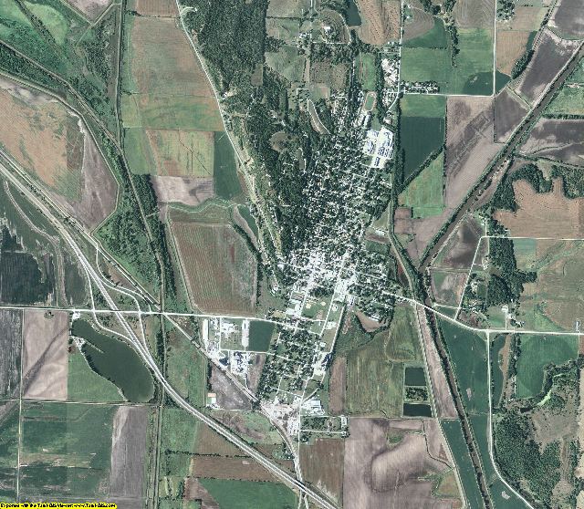 Fremont County, Iowa aerial photography
