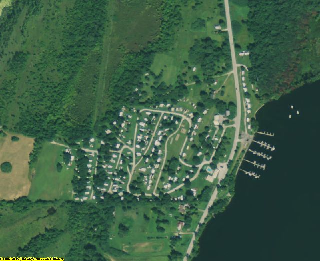 Grand Isle County, VT aerial photography detail