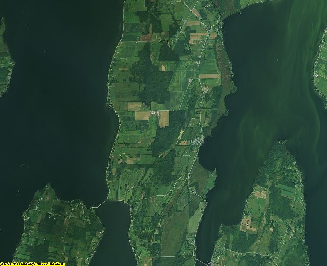 Grand Isle County, Vermont aerial photography